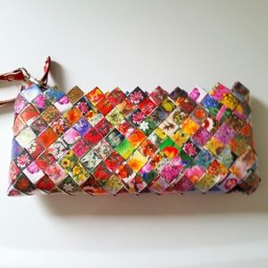 Nahui Ollin wristlet purse